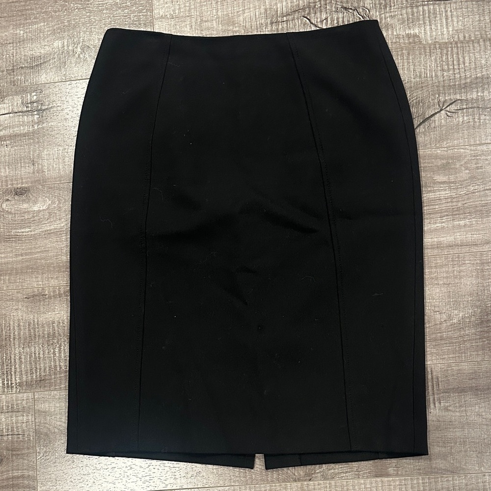 Halogen Elegant Black Pencil Skirt